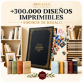 +300.000 Diseños Imprimibles + 9 Bonus de Regalo
